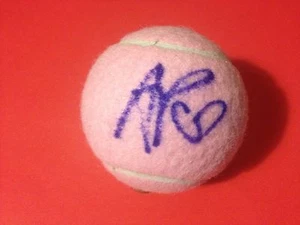 Andrea Petkovic rosa Wilson Hope Krebsforschung Tennisball signiert Auto - Bild 1 von 3
