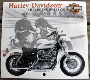 NUEVO DE LOTE ANTIGUO HARLEY DAVIDSON CALENDARIO DE PUBLICIDAD DE MOTOCICLETAS 12 MODELOS L@@K #S - Imagen 1 de 13