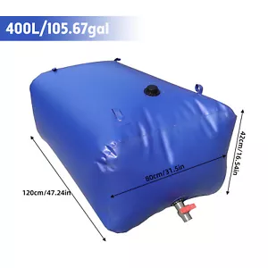 400L Large Water Bladder Tank Water Storage Bag Containers Camping Outdoor AU - Picture 1 of 8