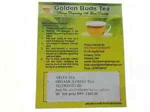 Green Tea (FRESH SECOND FLUSH) ORGANIC GREEN TEA 500 Gms - Picture 1 of 4