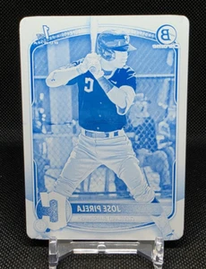 Jose Pirela 2025 Bowman 1st Chrome Cyan Printing Plate #BCP-111 Guardians 1 Of 1 - Picture 1 of 2