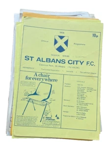 ST ALBANS CITY V CLAPTON - ISTHMIAN LEAGUE - 8/3/1980 - Picture 1 of 1