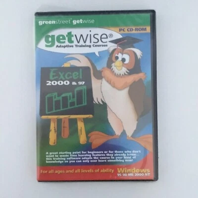 Getwise Adaptive Training Courses for Excel 2000 & 97 (PC CD-Rom) Factory Sealed - Image 1 of 2
