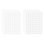 Self Adhesive Dots,324 Pairs  Sticky with Nylon Tapes Clear White,0.39inch