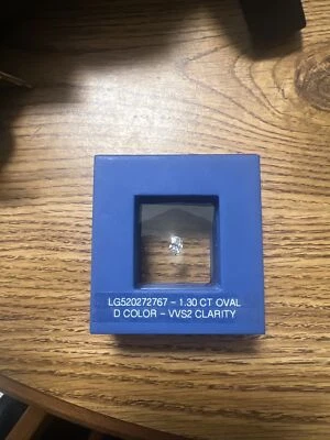 1.3 ct Lab Grown IGI Oval Diamond D Color VVS2 Clarity - Image 1 of 4