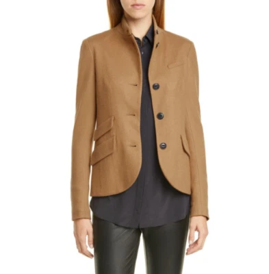 NEW Rag & Bone Wool Slade Blazer in Dark Camel - size 12  $550 #SJ664 - Image 1 of 4