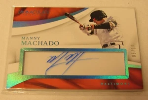 Manny Machado 2017 Autogramm 06/10 IA-MM Panini Unbefleckte Sammlung Baseball - Bild 1 von 6