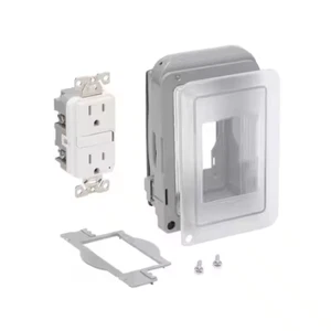 Commercial Electric 1- Gang Vertical Receptacle Weatherproof WCWL1PG-D - Picture 1 of 7