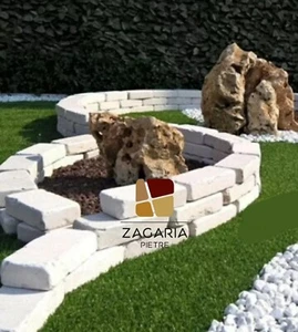 MATTONI BIANCHI PER GIARDINO, AIUOLE, CORDOLI. Mis. 10x20x5 - Foto 1 di 4