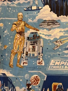 Star Wars Vintage 2 Panel Plisado Par de Cortinas Imperio Contraataca - Imagen 1 de 10