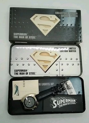 Reloj DC Comic Fossil Superman the Man of Steel Edición Limitada 1995 LI-1299 - ¡¡SIN USAR, EN CAJA!!! Foto 1 de 4