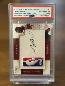 2010 Playoff National Treasure Chris Bosh Auto PSA 8.5 - Picture 1 of 2