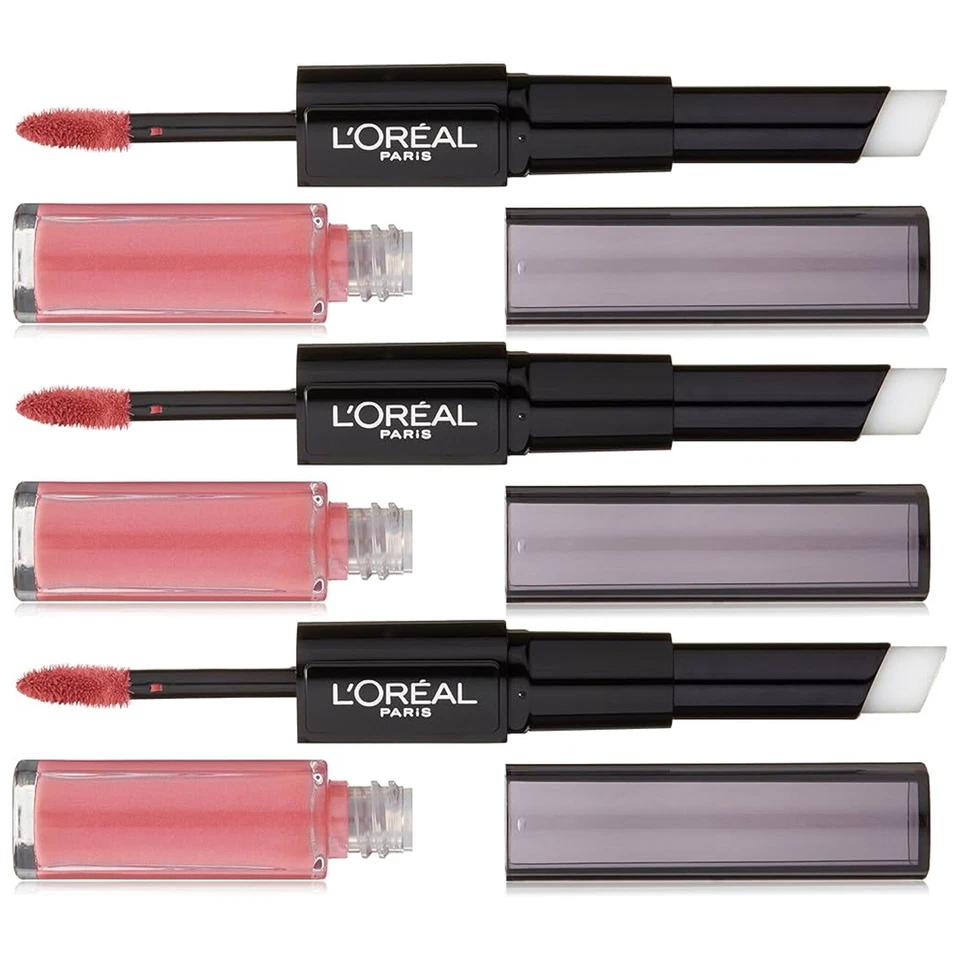 Lápiz labial L'Oreal Paris Infalible Pro Last 2 Step, Toujour Teaberry, paquete de 3 Foto 1 de 1