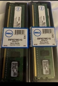 Dell SNPXG700C / 1G Memory x2 - 1 GB - DIMM 240-pin - PC-6400 - DDR2 SDRAM - Picture 1 of 1