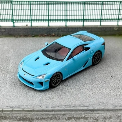 CM 1/64 比例雷克萨斯 LFA 蓝色压铸汽车模型玩具收藏礼品全新带盒 — 第 1/4 张图片
