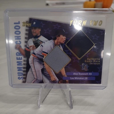 2002 Topps ALAN TRAMMELL/LOU WHITAKER Летняя школа Turn Two Двойная Джерси #TTR-TW - Изображение 1 из 4