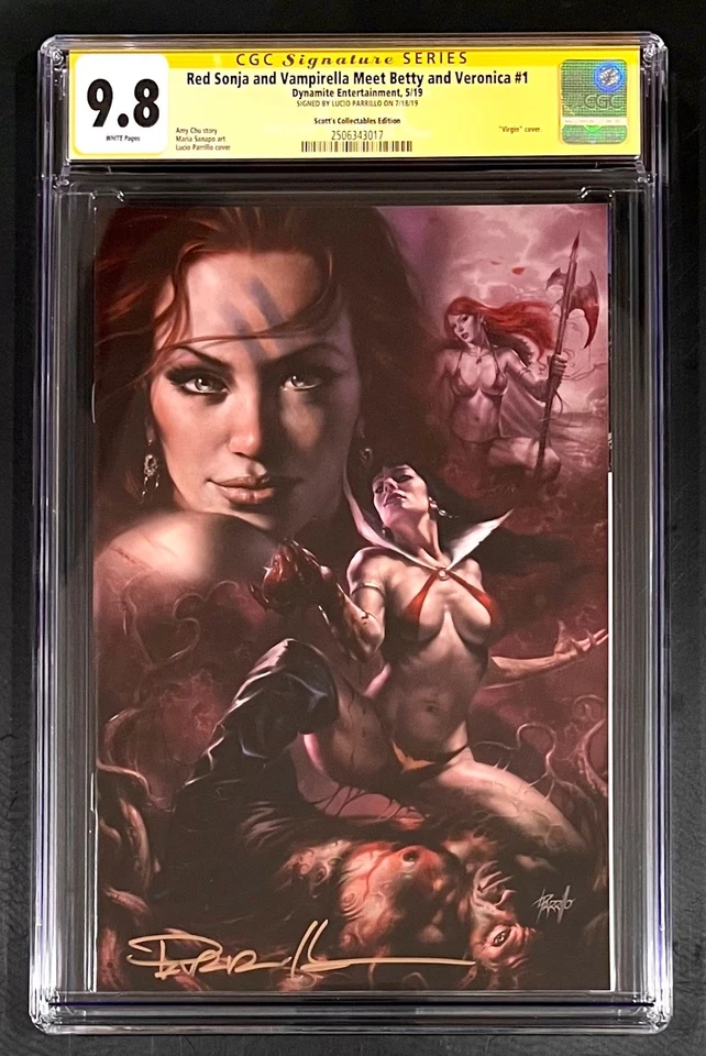 Red Sonja and Vampirella meet Betty and Veronica 1 CGC 9.8 SS LUCIO PARRILLO LTD Foto 1 de 1