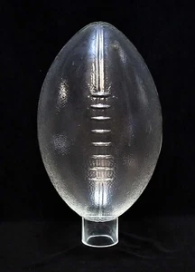 LARGE 12 INCH GLASS FOOTBALL LAMP SHADE OR DECORATION - Picture 1 of 9