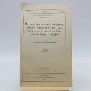 Memorandum relative to the General Officers Appointed by the President in the .. - Picture 1 of 1