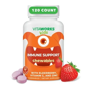 VitaWorks Kids Elderberry With Zinc and Vitamin C - Immune Support Supplement... - Picture 1 of 7