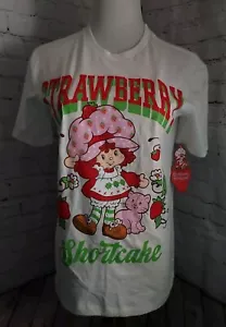 Womens New Vintage Style Strawberry Shortcake Tee Shirt Cotton XS - Picture 1 of 8