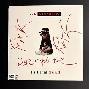 Signiert RXK Nephew Till I'm Dead Vinyl mit exakten Beweisen (Rap Hip Hop Autogramm) - Bild 1 von 7