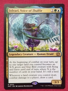 Magic The Gathering MARCH OF THE MACHINE AFTERMATH JOLRAEL VOICE OF ZHALFIR MTG - Picture 1 of 2