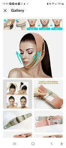 Face V-Line Slim Lift Up Mask Chin Cheek Slimming Strap Belt Anti-Aging Band - Picture 1 of 3