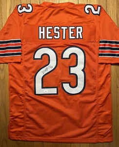 Devin Hester Signed Chicago Bears Custom Orange Jersey JSA COA - Picture 1 of 2