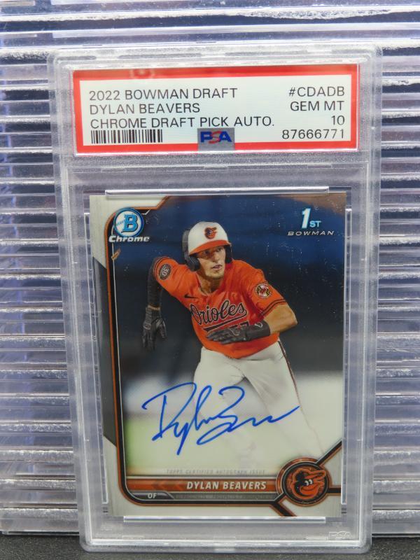 Dylan Beavers 2022 Bowman Draft CDADB Chrome DP Auto (1st) Price