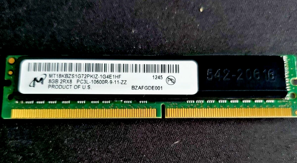 MT18KBZS1G72PKIZ-1G4E1HF Micron 8GB PC3-10600 DDR3-1333MHz ECC - Image 1 of 1