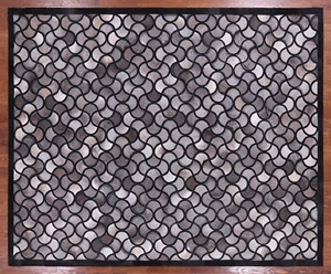 Natural Cowhide Hand Stitched Area Rug 8' 0" X 10' 0" -Q2798 - Picture 1 of 6