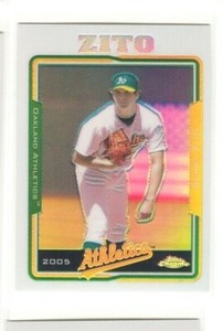 2005 Topps Chrome REFRACTOR Barry Zito  VERY TOUGH other singles available