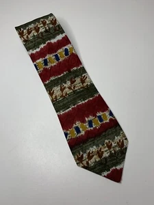 Mens Vintage JOHN & LOIS Abstract Neck Business Tie 9.5cms Wide Aust Made - Picture 1 of 5