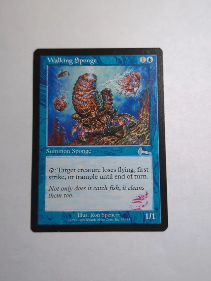 MISPRINT | MISCUT MTG Urza's Legacy Walking Sponge Magic the Gathering - Image 1 of 4