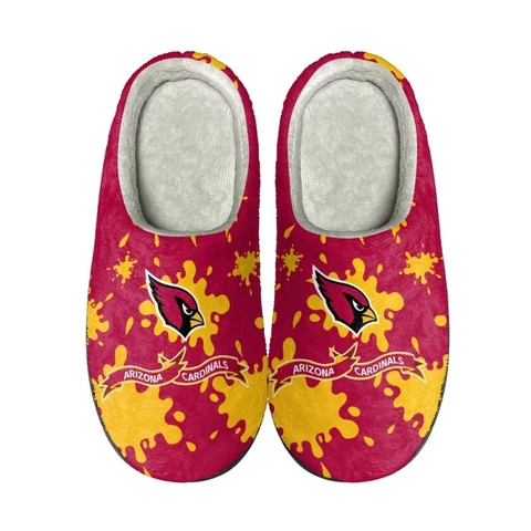 Arizona Cardinals Fleece Slippers Unisex Indoor Non-Slip Winter House Shoes Cover