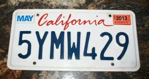 California 2013 License Plate  - Picture 1 of 3