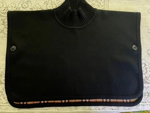 BURBERRY Children Turtleneck Check Cape Poncho Size S-M $510 - Picture 1 of 15