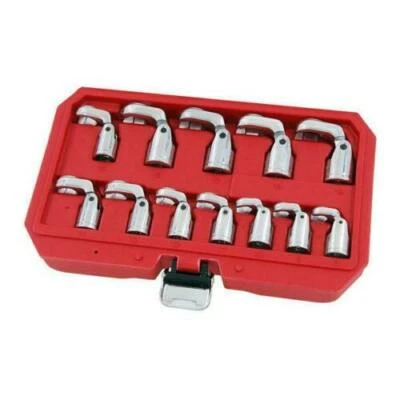 Flex Crows Foot Wrench Set 3/8"DR Flare Nut Spanner Type Crowfoot Socket Wrench - Image 1 of 3