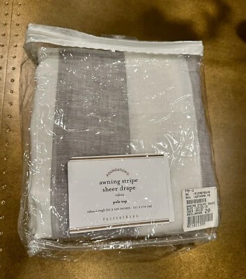 PANEL CORTINA TOLDO CERÁMICA GRANERO RAYAS LINO GRIS Y BLANCO TRANSPARENTE 50X108 Foto 1 de 3