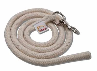 AMKA Anbindestrick Führstrick Führleine aus Baumwolle mit Karabiner