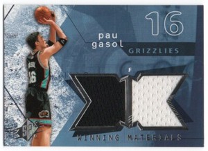 2004-05 SPx Winning Materials WM-PG Pau Gasol GU Memphis Grizzlies