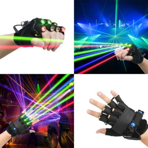 Bühne Laser Handschuhe gemischte Farben Licht DJ Club Tänzer Disco Party KTV Requisiteffekt - Bild 1 von 11