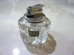 Vintage Mikasa GERMANY Lead Crystal Table Cigarette Lighter, Butane Fuel AS-IS - Picture 1 of 8