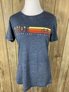 Camp David Womens Ride Breckenridge Colorado T Shirt Souvenir Medium - Picture 1 of 6