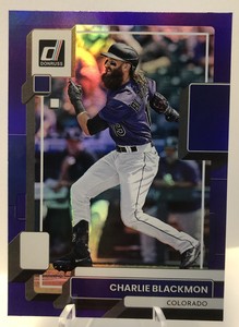 2022 Donruss Charlie Blackmon Purple Foil Parallel #98 - Colorado Rockies
