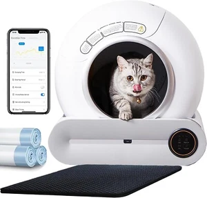 XXL Automatisch Selbstreinigende Katzenklo Toilette Katzentoilette App-Steuerung - Bild 1 von 16