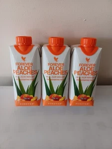 Forever Aloe Peaches Mini Trio (3 X 330ml) - Picture 1 of 4