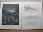 1870 THE WOLVES & THE SHEEP - GUSTAVE DORÉ ENGRAVING La Fontaine's Fables Dore