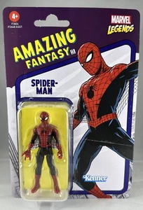 NEW Hasbro F3821 Marvel Legends Retro AMAZING FANTASY SPIDER-MAN 3.75" UNPUNCHED - Picture 1 of 2